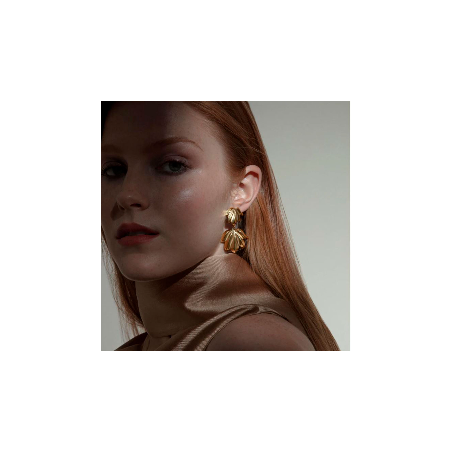 Pendientes Viceroy mujer acero dorado hoja 15158E01012