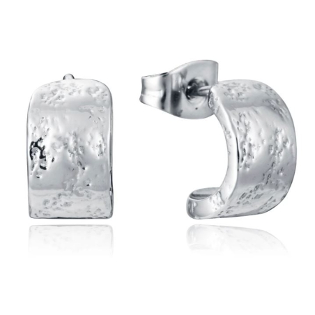 Pendientes Viceroy hombre acero medio aro ancho 75383E01000
