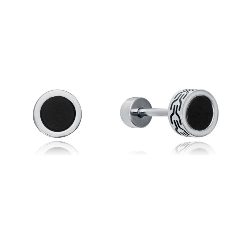 Pendientes Viceroy hombre acero piedra natural 14215E01010