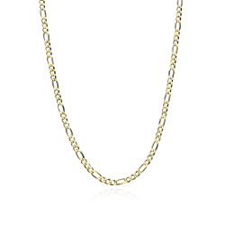 Cadena Oro 18k eslabón 3x1 45cm "Fukui"