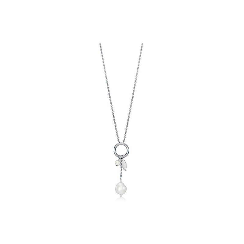 Collar Viceroy chic acero círculo perla 15069C01010