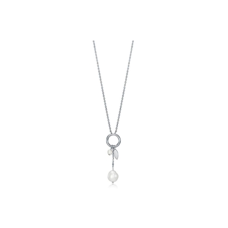 Collar Viceroy chic acero círculo perla 15069C01010