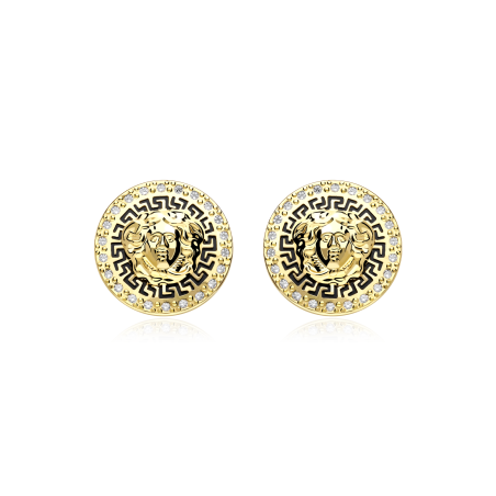 Pendientes Oro 18k y circonitas "Ersace"