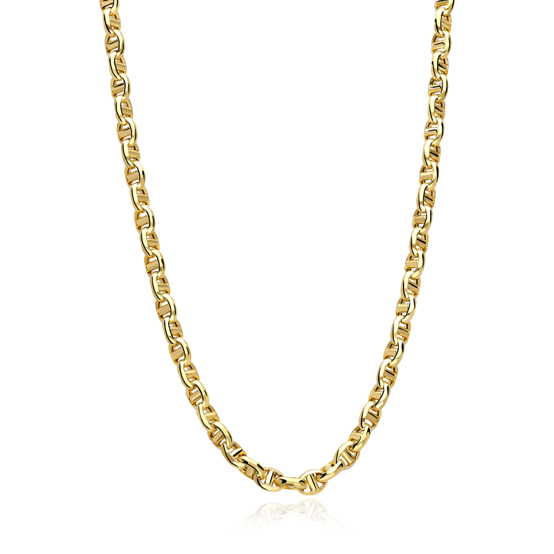 Cadena Oro 18k eslabón travesino 60cm "Kanae"