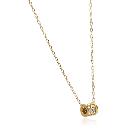 Gargantilla Oro 18k y diamantes 0.12cts "Casiopea"