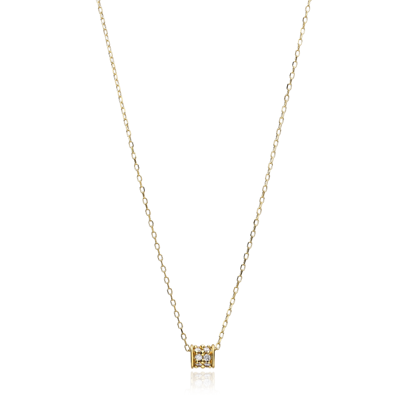 Gargantilla Oro 18k y diamantes 0.12cts "Casiopea"