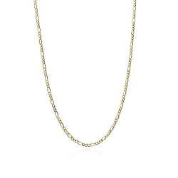 Cadena Oro 18k eslabón 3x1 50cm "Saga"