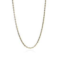 Cadena Oro 18k eslabón travesino 45cm "Minato"