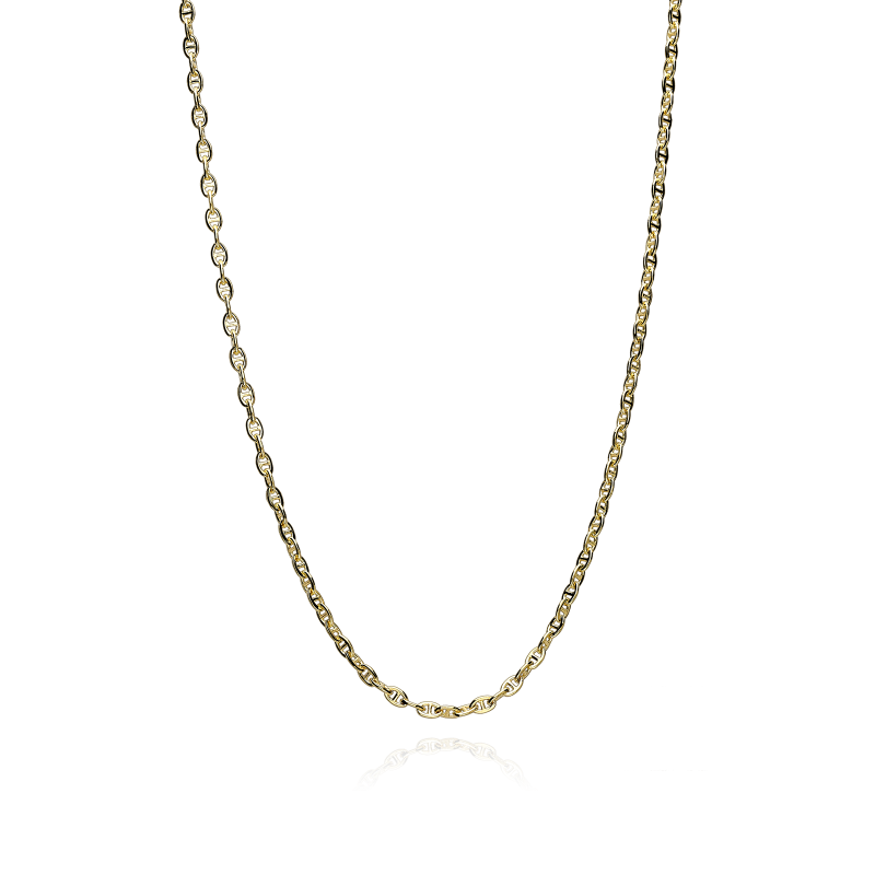 Cadena Oro 18k eslabón travesino 45cm "Minato"