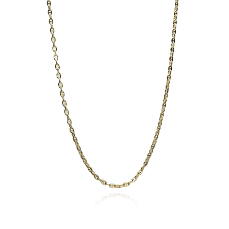 Cadena Oro 18k eslabón travesino 45cm "Minato"