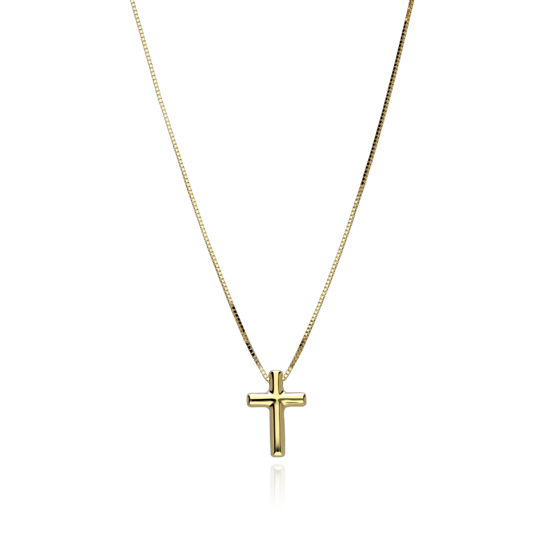 Gargantilla Oro 18k cruz "Ara"