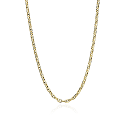 Cadena Oro 18k eslabón travesino 45cm "Chiba"