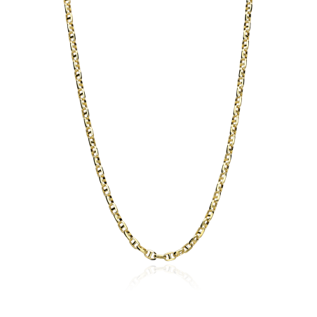 Cadena Oro 18k eslabón travesino 55cm "Chiba"