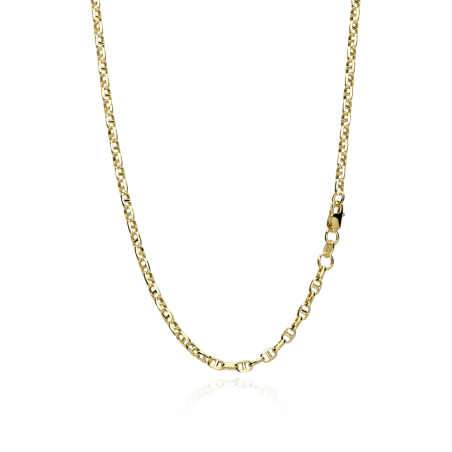 Cadena Oro 18k eslabón travesino 55cm "Chiba"