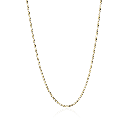 Cadena Oro 18k eslabón barbado 45cm "Kenji"