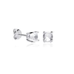 Pendientes Plata primera ley y circonita "Surat"
