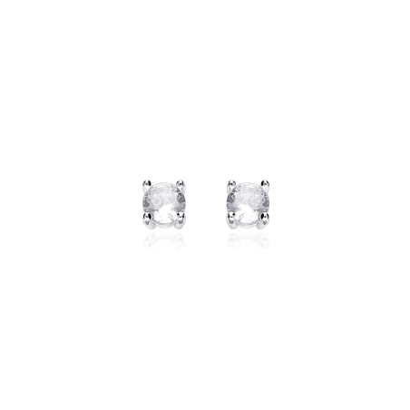 Pendientes Plata primera ley y circonita "Surat"
