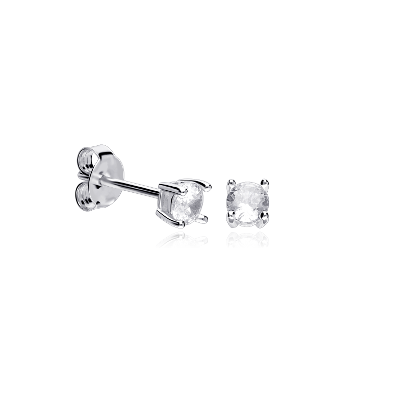 Pendientes Plata primera ley y circonita "Surat" Pendientes Plata primera ley y circonita "Surat"