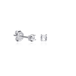 Pendientes Plata primera ley y circonita "Surat"