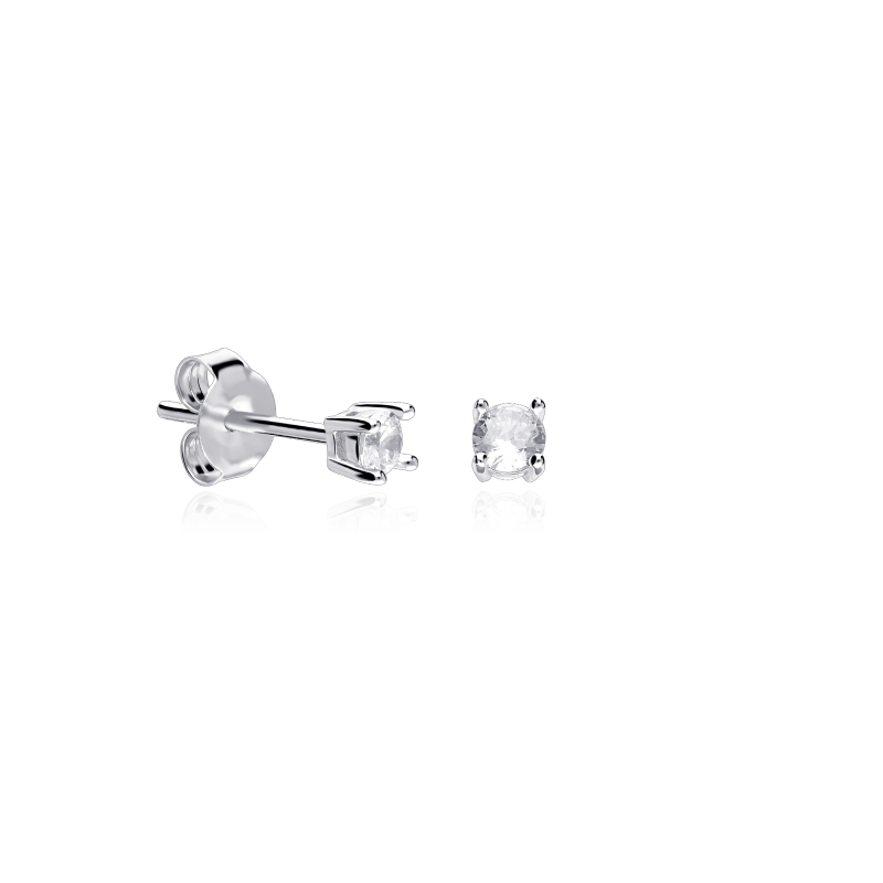 Pendientes Plata primera ley y circonita "Surat" Pendientes Plata primera ley y circonita "Surat"
