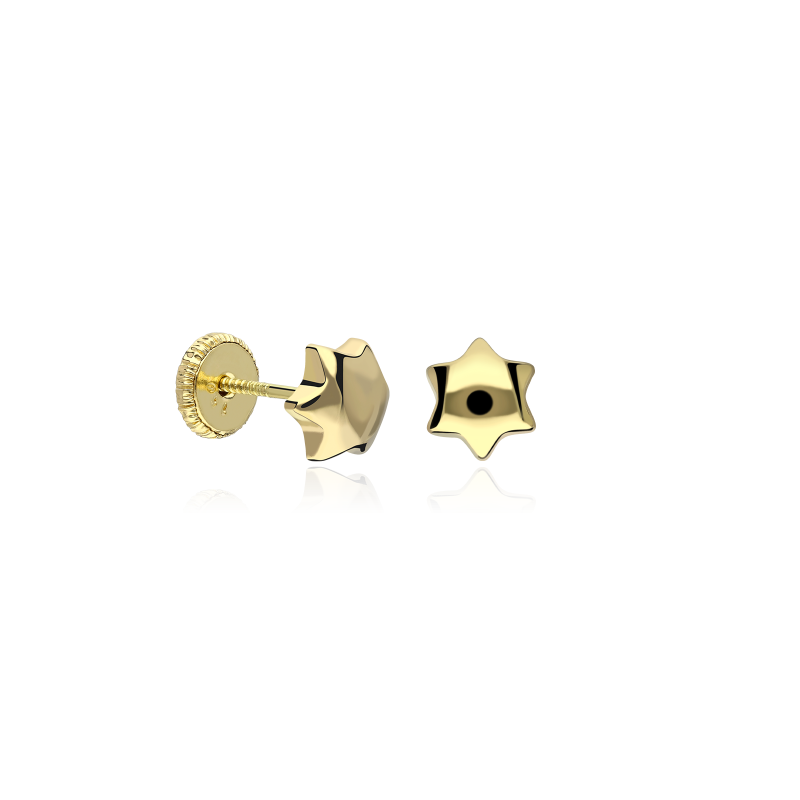 Pendientes  "Estrellas " Oro 18k