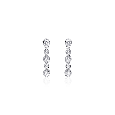 Pendientes Oro 18k y circonitas "Alicia"