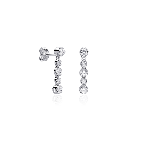 Pendientes Oro 18k y circonitas "Alicia"