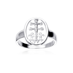 Anillo Plata primera ley Cruz de Caravaca  Buarns 