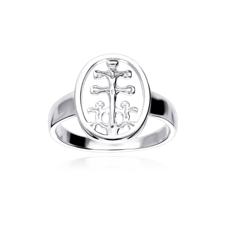 Anillo Plata primera ley Cruz de Caravaca "Buarns"