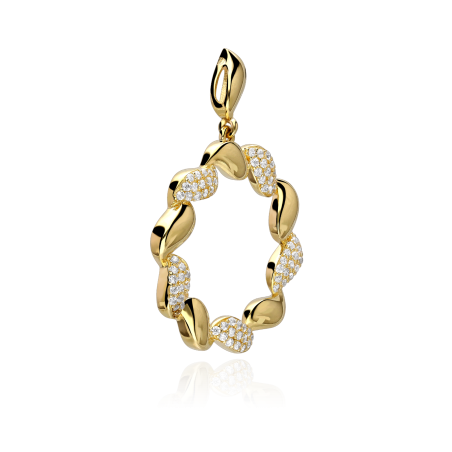 Colgante Rizado Oro 18k "Constanza"