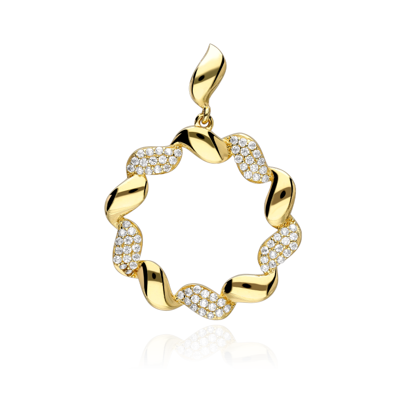Colgante Rizado Oro 18k "Constanza"