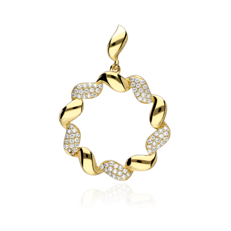 Colgante Rizado Oro 18k "Constanza"