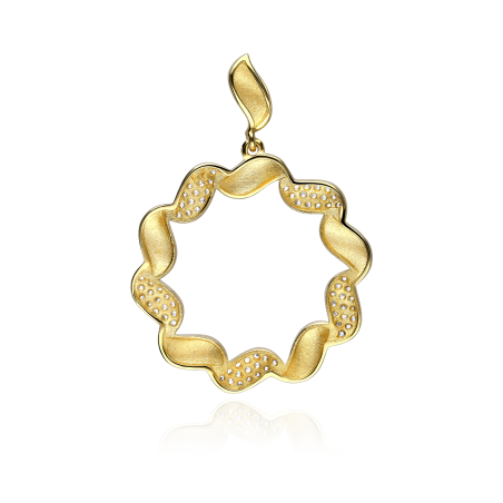 Colgante Rizado Oro 18k "Constanza"
