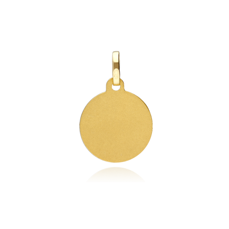 Medalla Oro 18k Tallada 16mm "Maison"
