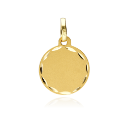Medalla Oro 18k Tallada 20mm "Maison"