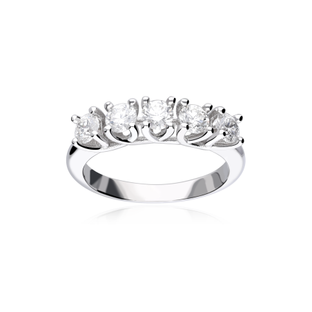 Anillo "Civitavecchia" Oro Blanco 18k y Diamantes 1.00 cts