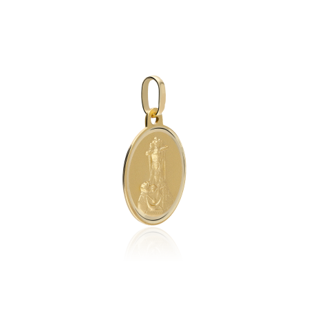Medalla Oro 18k 16mm "Virgen de las Angustias"