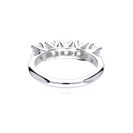 Anillo "Civitavecchia" Oro Blanco 18k y Diamantes 1.00 cts