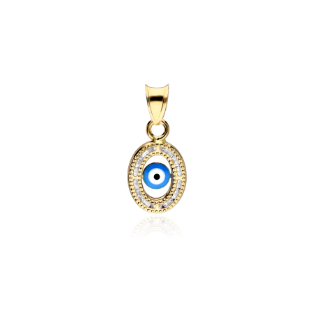 Colgante Oro 18k 9mm "Ojo Turco"
