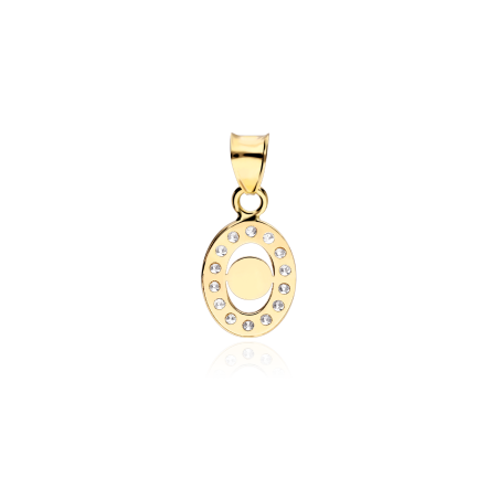 Colgante Oro 18k 9mm "Ojo Turco"