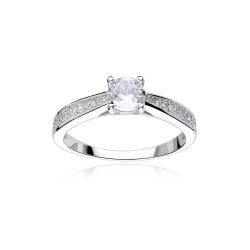 Anillo plata primera ley y circonitas "Jamgod"