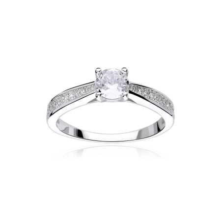 Anillo plata primera ley y circonitas "Jamgod"