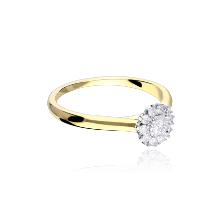 Anillo Oro 18k y Diamantes 0.25cts "Gardenia"