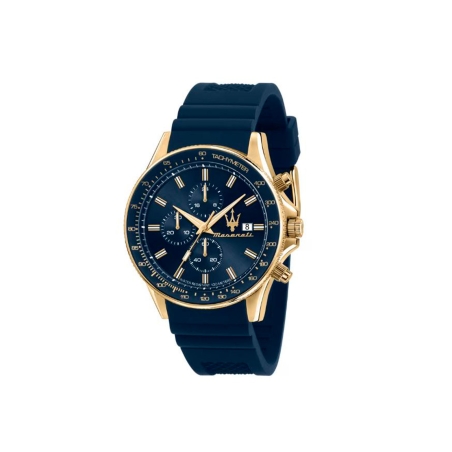 Reloj Maserati hombre Sfida correa azul silicona R8871640004