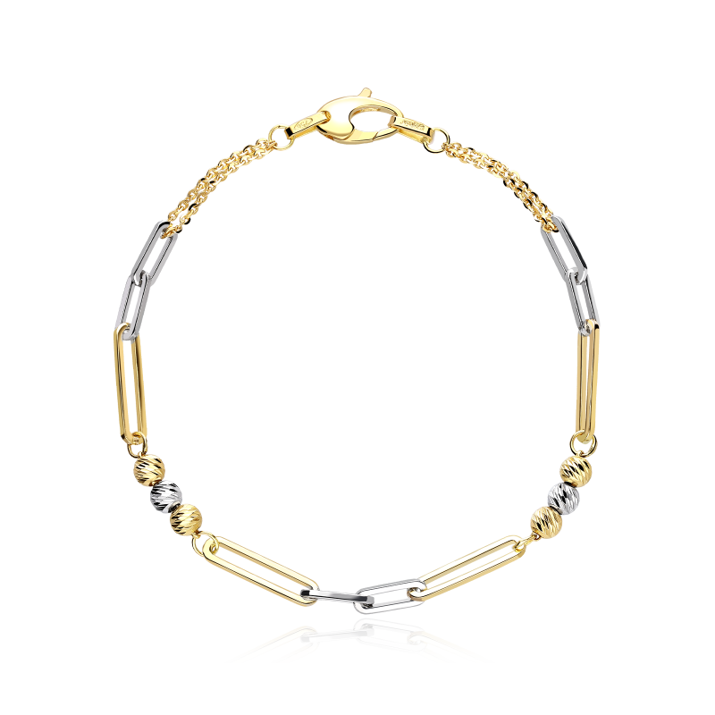 Pulsera Oro 18k bicolor "Ginevra"