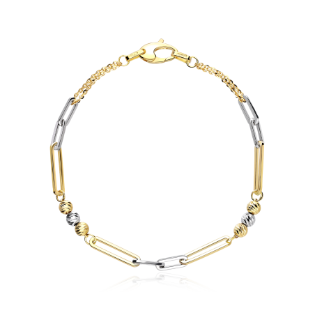 Pulsera Oro 18k bicolor "Ginevra"