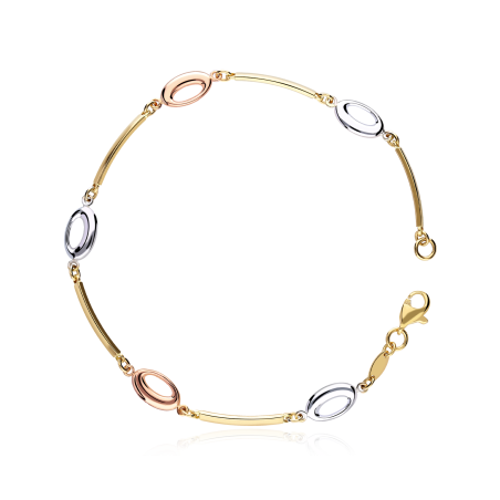 Pulsera Oro 18k bicolor "Allegra"