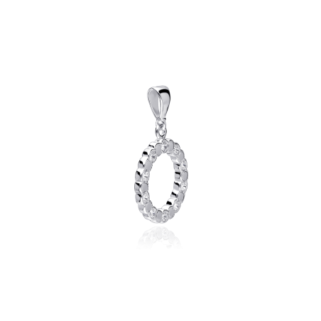 Colgante Oro Blanco 18k y circonitas "Arwen"