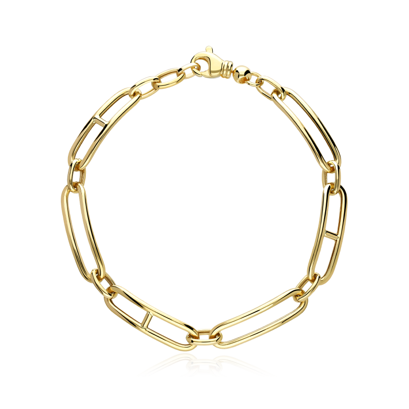 Pulsera Oro 18k eslabones ovales "Gabriella"