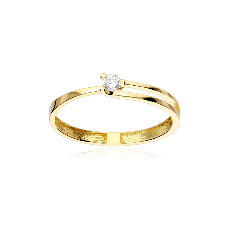 Anillo Oro 18k y Circonita "Livia"